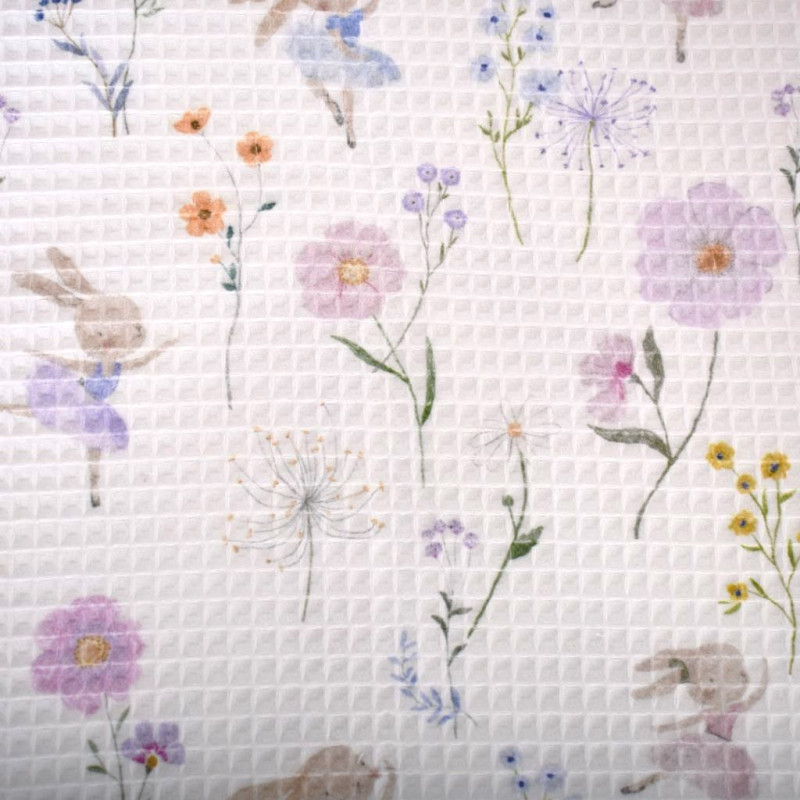 Printed Honeycomb ZELMYA White / Violet